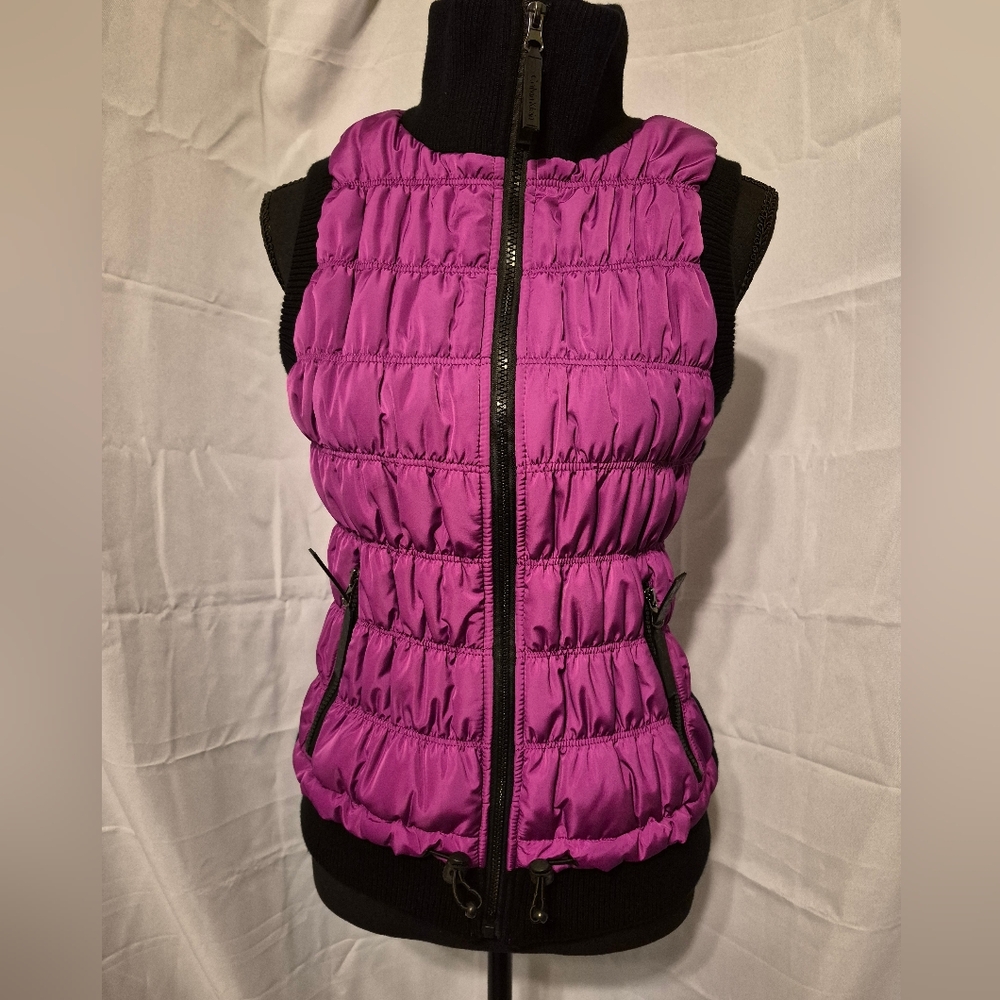 Calvin Klein Puffer Vest Sz. Med Women's Black & Pink Performance